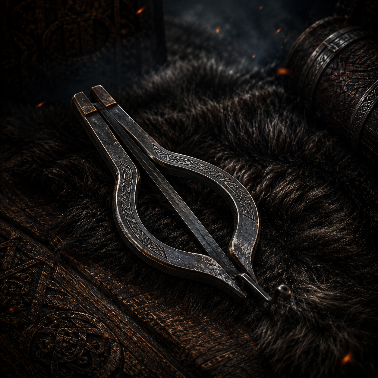 The jaw harp — a small iron-tongued mouth harp