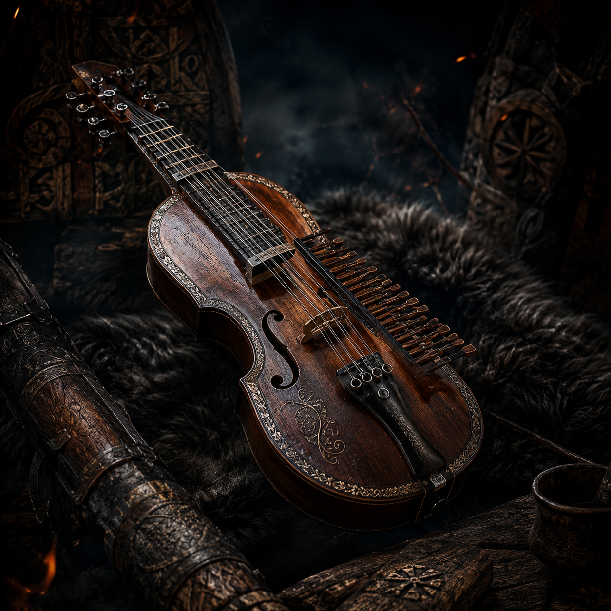 The nyckelharpa — a Swedish keyed fiddle